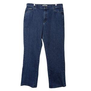 Lee Women's Relaxed Straight Leg Jeans, Blue, Size 16 Medium